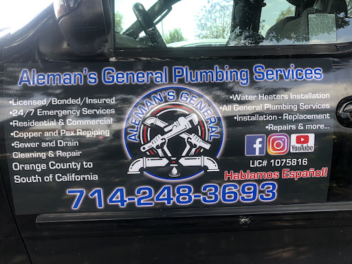 ALEMAN'S GENERAL PLUMBING SERVICES