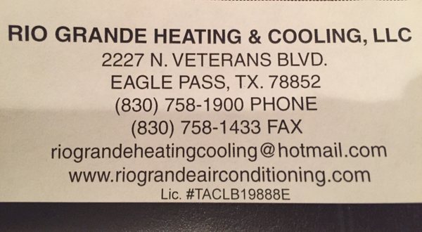 Rio Grande Heating & Cooling L.L.C – Expertos en Aire Acondicionado y Calefacción en Texas